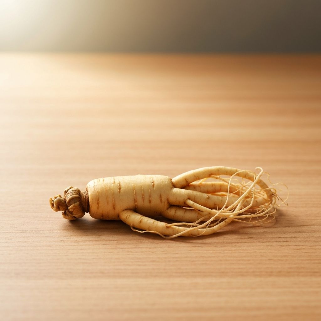 Ginseng root botanical specimen